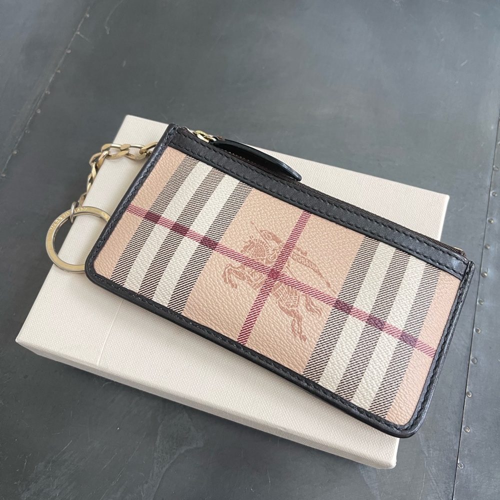 Burberry Haymarket Core Lindal Coin and Card Case - Picture 2 of 5